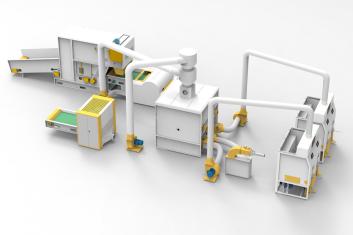 HJ-500 Fiber–sünger Karıştırma ve Doldurma Hattı